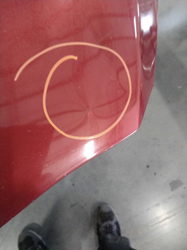 2010 Mazda 3 Hood Panel Red OEM BBY45231XC Small Dent 4DR Sedan
