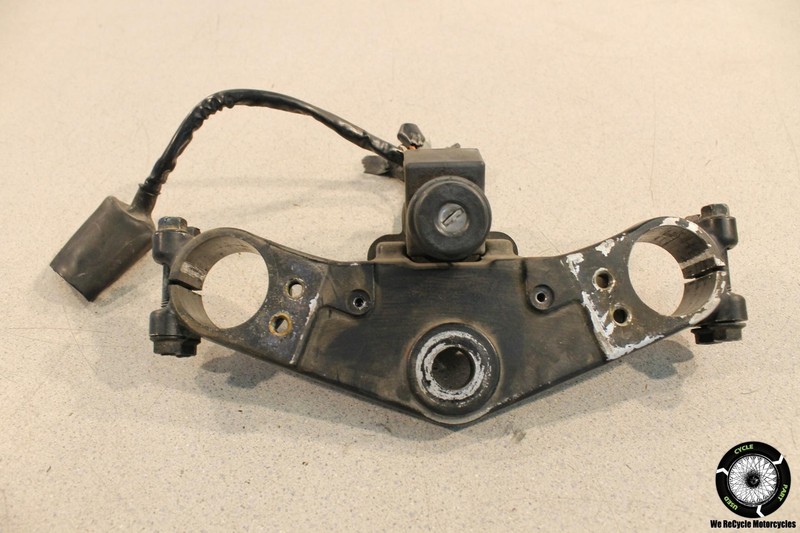 1988 Kawasaki Concours 1000 ZG1000A IGNITION LOCK UPPER TRIPLE TREE CLAMP ZG 88