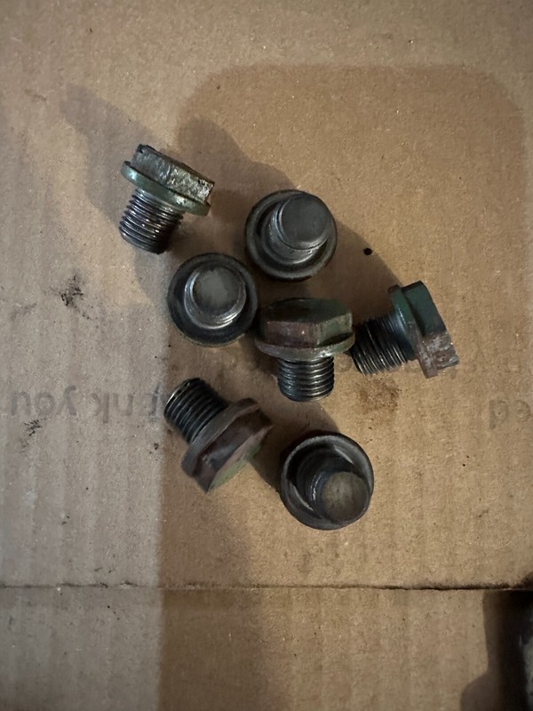 95-99 ECLIPSE TALON 2G TURBO 4G63 OEM AUTO FLEX PLATE FLYWHEEL BOLTS - ALL 7
