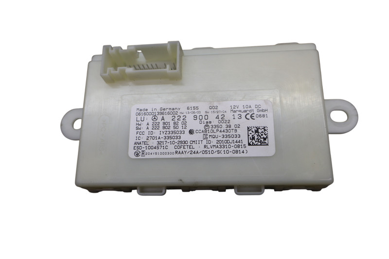 15-18 Mercedes W205 C300 Keyless Entry Control Module Unit 2229004213 OEM