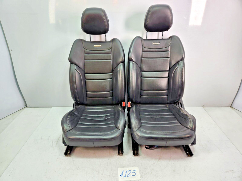 ✅ 2012-2015 OEM Mercedes W166 ML63 AMG Front Left Right Seats Leather 201A