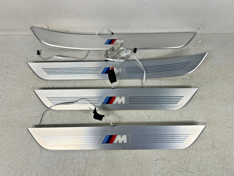⭐2016-2019 BMW 750I 740I M SPORT FRONT REAR DOOR SILL SCUFF PLATE SET LOT2722