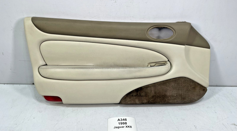 ✅ 97-02 OEM Jaguar XK8 Left Driver Side Door Panel Leather Ivory *