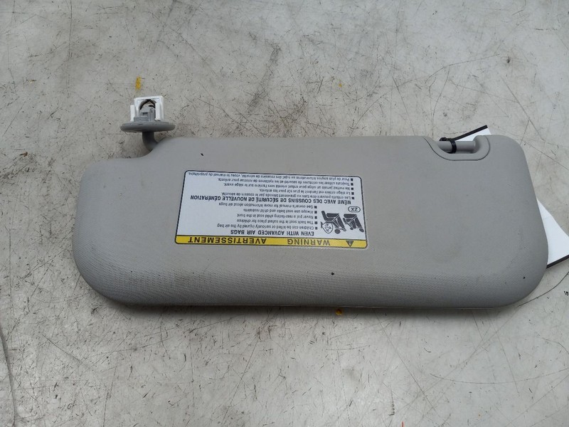 19 20 21 22 23 TOYOTA RAV 4 LE PASSENGER RIGHT SUN VISOR GRAY