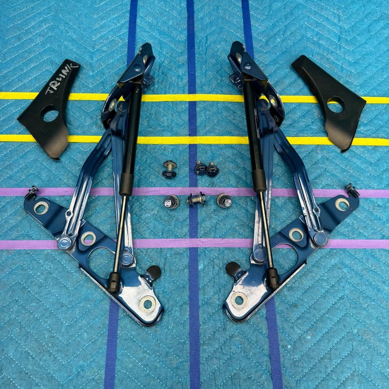 2007–2014 Audi TT Roadster Convertible Trunk Lid Hinges Set OEM