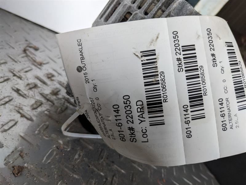 Alternator Fits 15-17 LEGACY 1065829