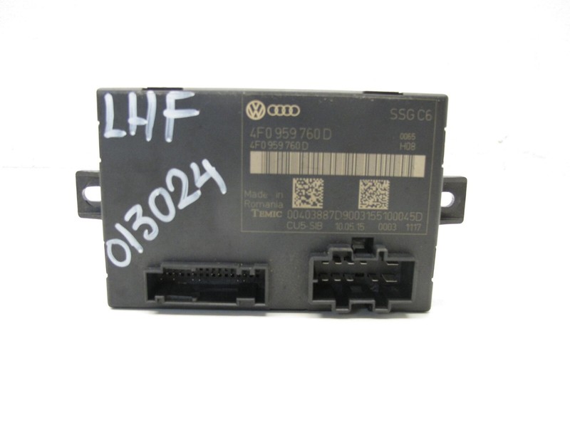 09-15 AUDI 4L Q7 C6 A6 SEDAN MEMORY SEAT CONTROL MODULE FRONT LEFT OEM 013024