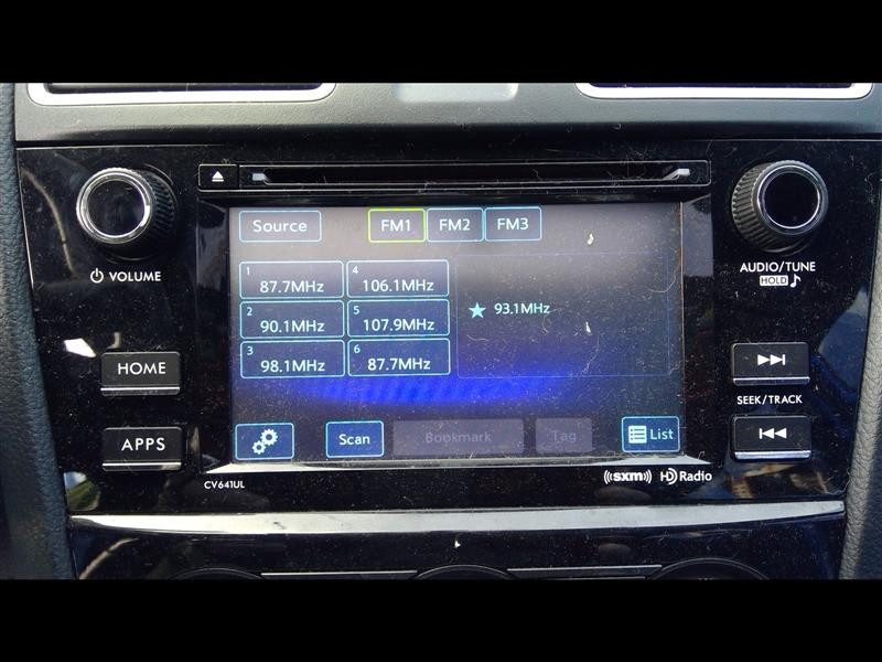 2016 Subaru Impreza WRX 86201VA640 NON-NAV Display Screen Menu Info Media Center