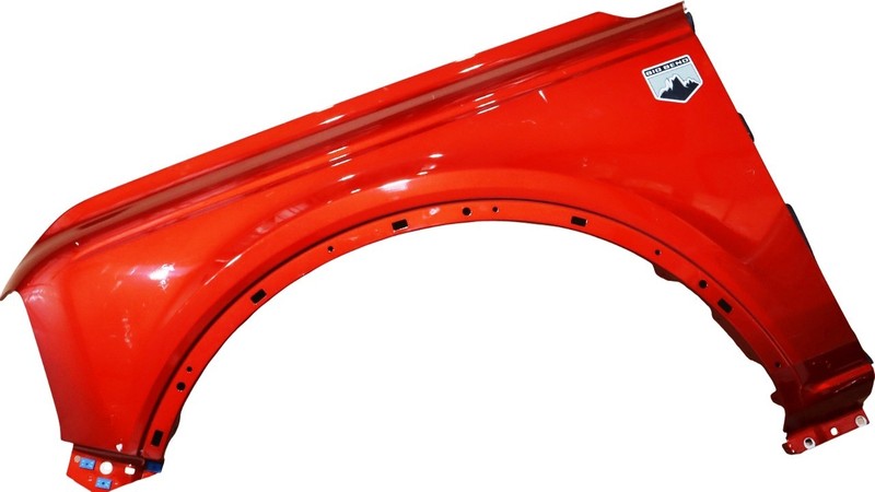 Front Fender Driver-Side OEM 21-25 Bronco 4 Dr M2DZ16006A OEM Factory RED Ford