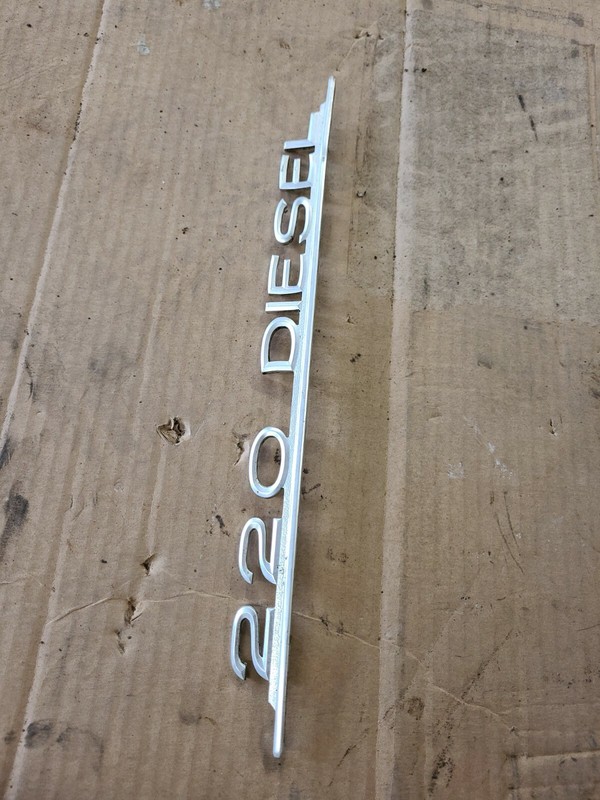 Mercedes 220D W114 W115 TRUNK DECK LID BADGING EMBLEM 220 DIESEL