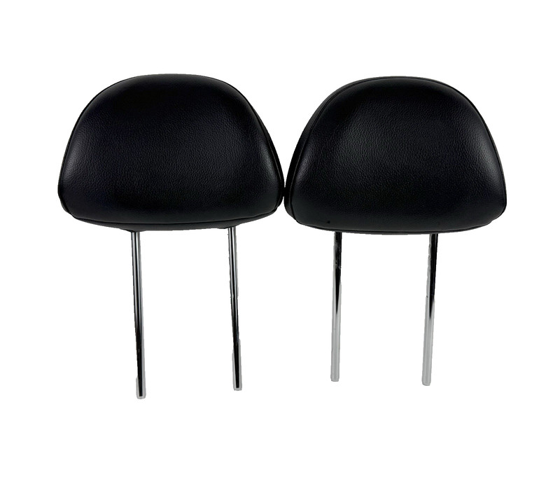 2010-2015 Hyundai Tucson Front Headrests Black Leather Set 2 Left Right Pair OEM