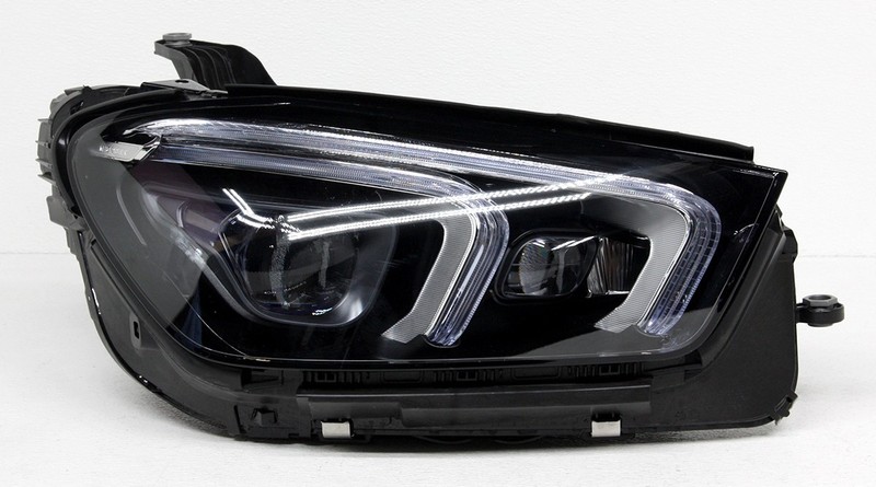 Non-US Market OEM Mercedes-Benz GLE-Class Right Side LED Headlamp Tab Missing