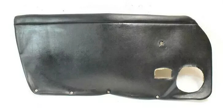 1972-1974 Porsche 914 Left Driver Door Panel Leatherette Brickmold Black OEM