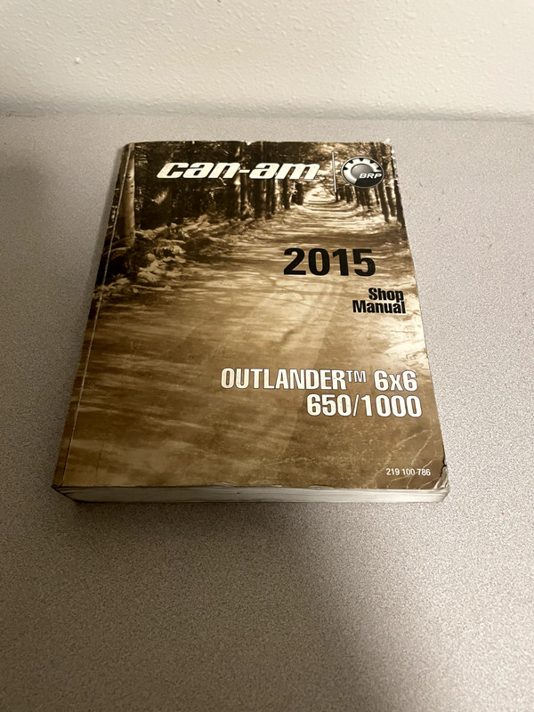 2015 Can-Am OEM OUTLANDER 6x6 650/1000 Shop Manual Supplement 219100786