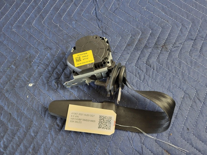 Used Oem Audi 3rd Row Left Driver Rear Seat Belt Retractor for 2020-2023 SQ7