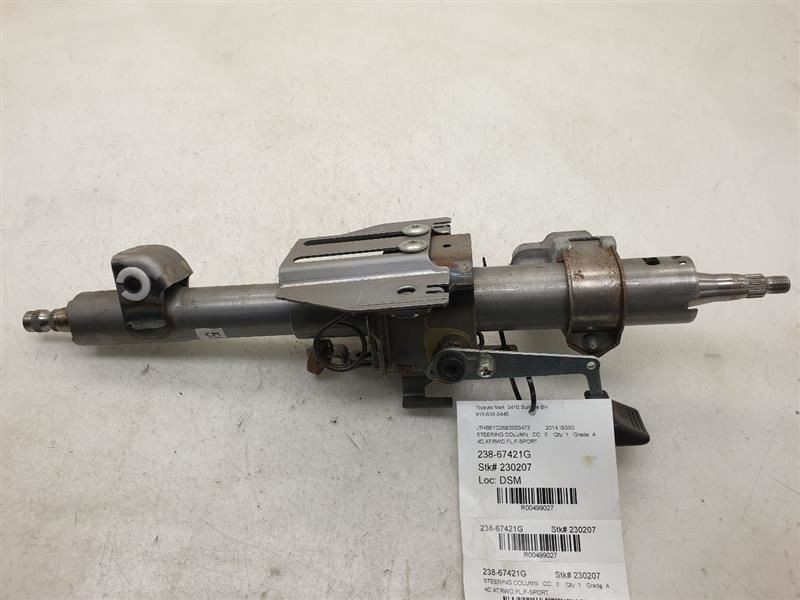 14-16 LEXUS IS350 3.5L RWD AT STEERING COLUMN ASSEMBLY
