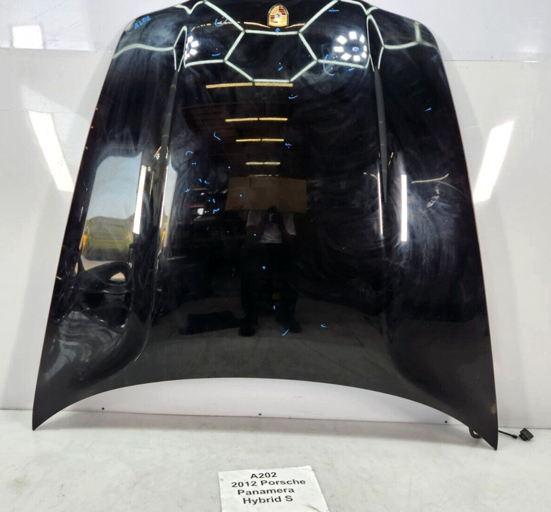 ✅ 10-16 OEM Porsche Panamera Hybrid S 970 Hood Panel Bonnet Cover Black NOTE*