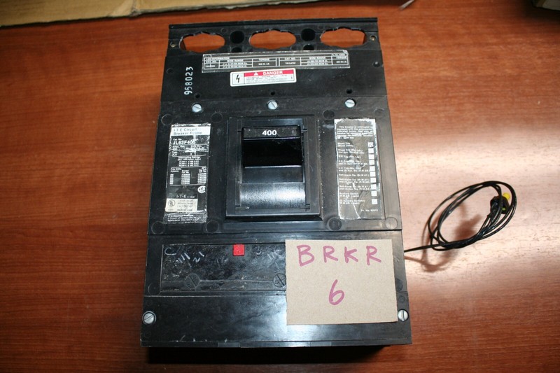 ITE Siemens JL63F400 400A Circuit Breaker 600V Max Shunt Trip Device S01J60