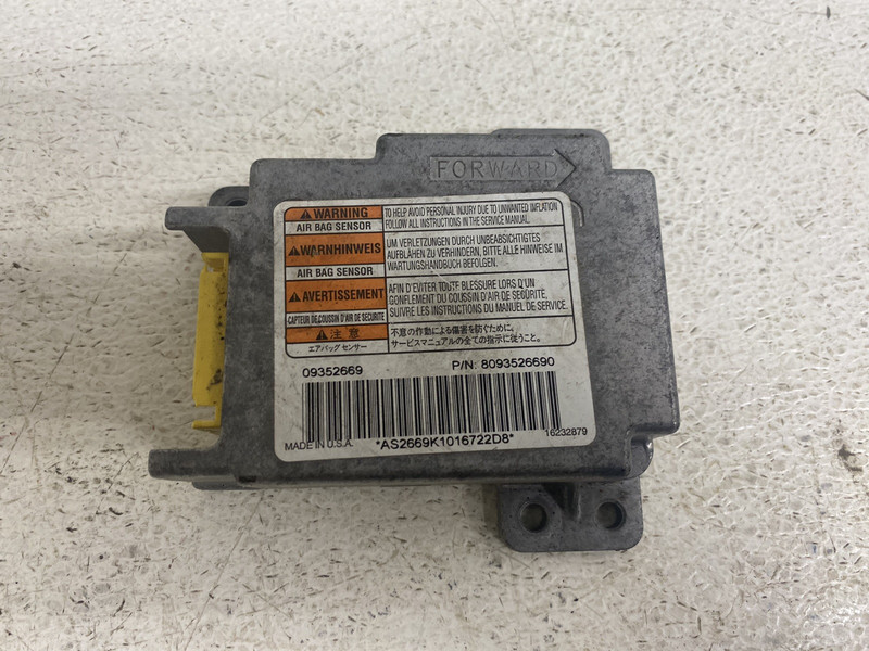 1999-2002 Isuzu Trooper SRS Computer Module Sensor 8093526690 Oem