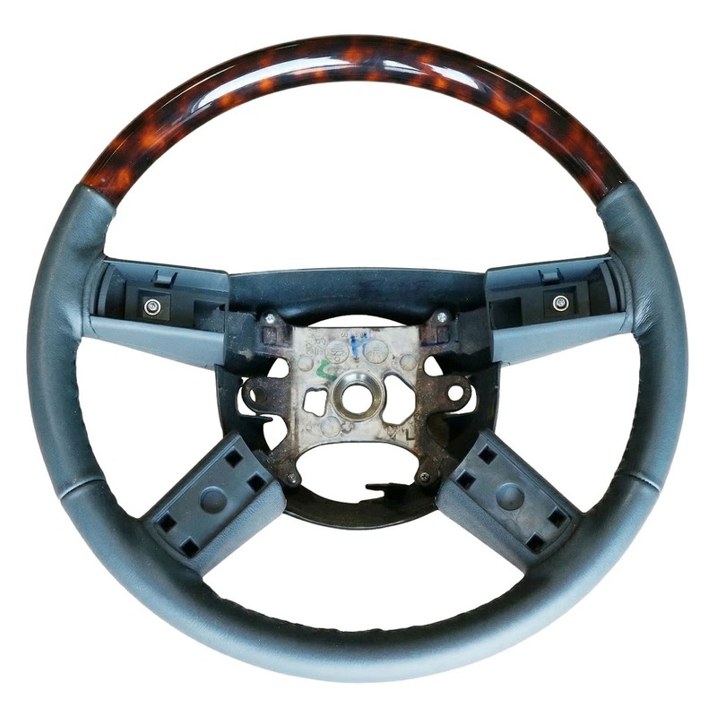 2005-2006 Chrysler 300 Steering Wheel 1AG551P7AA Green Leather Wood MOPAR OEM