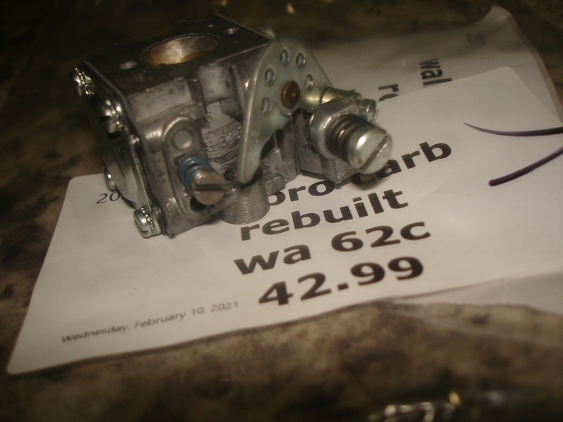Walbro wa62ccarburetor carb Rebuiltchainsaw part only bin 706