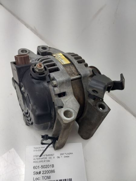 07-19 TOYOTA TUNDRA SR5 5.7L 2WD AT 150 AMP ALTERNATOR ASSEMBLY