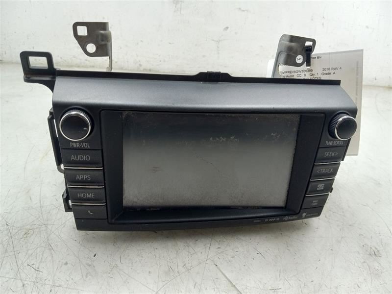 16-18 TOYOTA RAV4 XLE 2.5L RADIO / STEREO DISPLAY AND RECEIVER UNIT