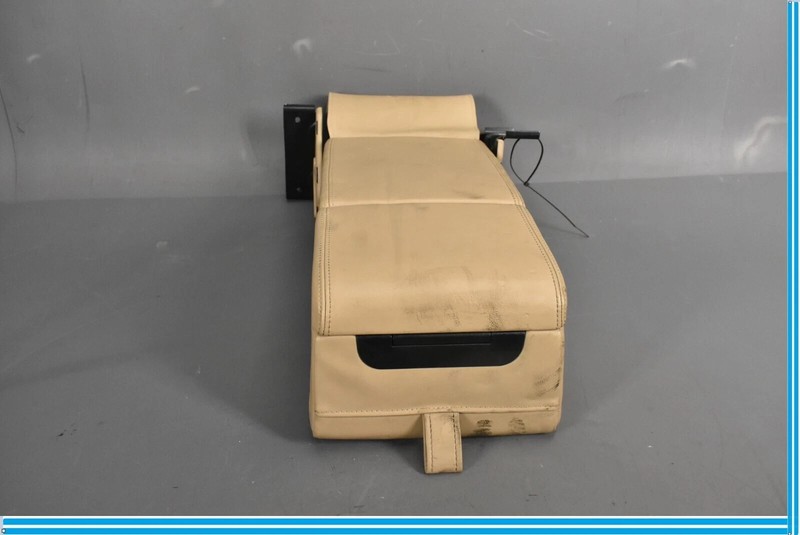 10-19 Jaguar XJ XJL X351 Rear Seat Center Armrest W/ Cup Holder Beige OEM