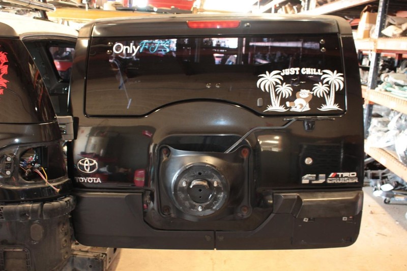 07-14 Toyota FJ Cruiser 4.0L RWD Black Rear Back Door Lid Gate
