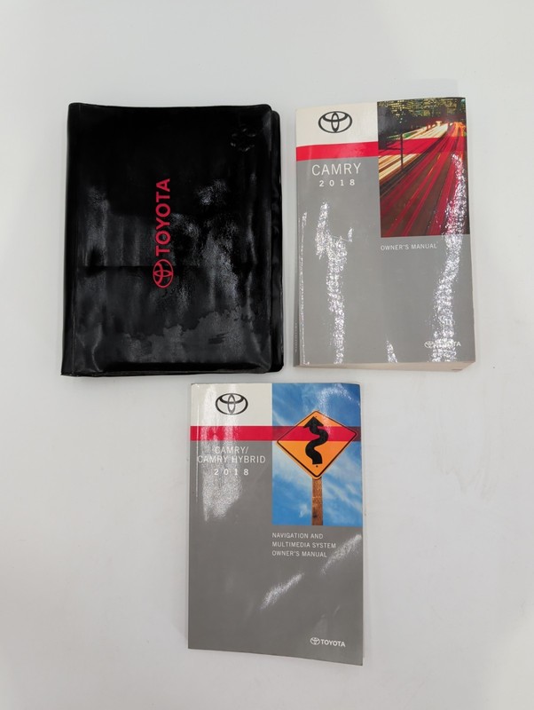 2018 Toyota Camry Owners Manual, Navigation & Case With Free Shipping
