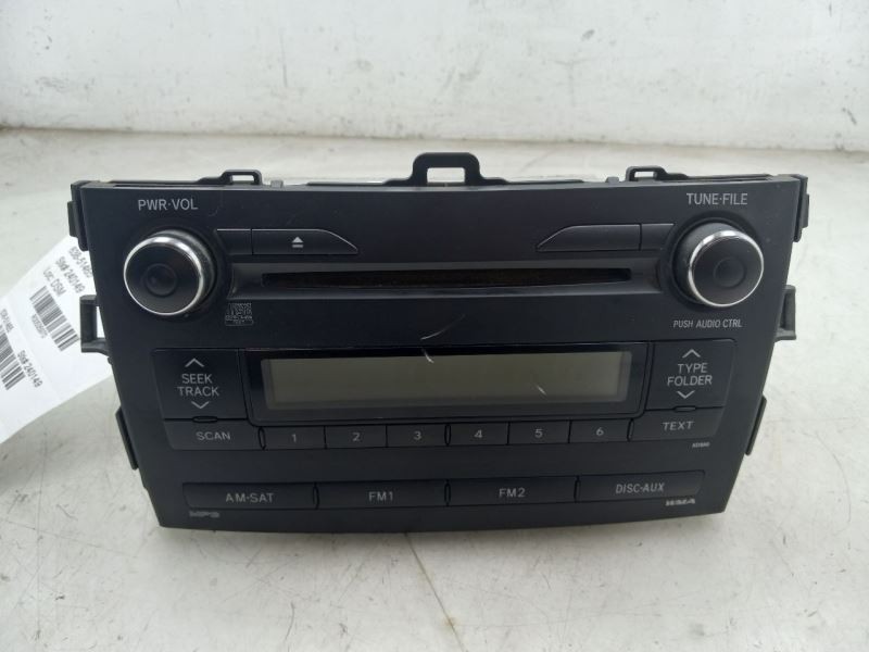 09-10 TOYOTA COROLLA LE 1.8L STEREO / RADIO RECEIVER UNIT