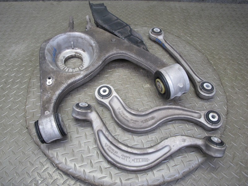 17-23 PORSCHE PANAMERA 971 AWD REAR LEFT UPPER & LOWER CONTROL ARM SET OF 4