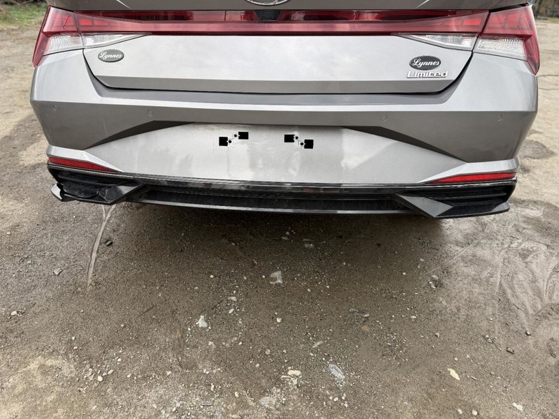 2023 Hyundai Elantra Rear Bumper Cover Upper Painted Part Gray Painted Part Only