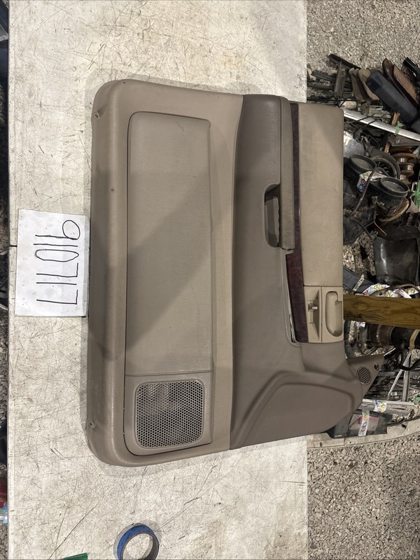 2001-04 Dodge Durango Front Driver Side Door Panel OEM Tan W/ Woodgrain