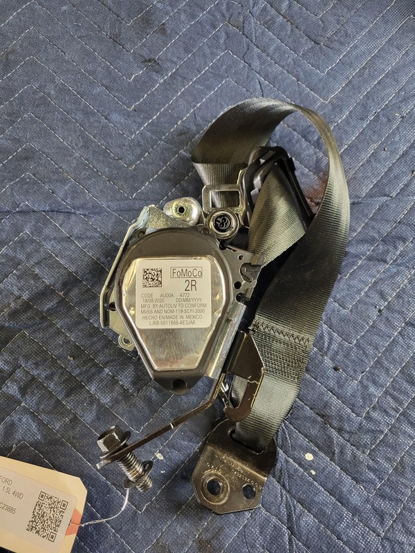 Used Oem Ford 2nd Row Right Passenger Rear Seat Belt Retractor 2020-2025 Escape