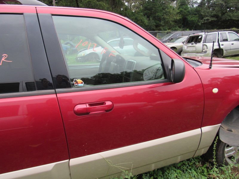 02-05 MERCURY MOUNTAINEER RIGHT PASSENGER FRONT ELECTRIC DOOR RED & GOLD G2 G3