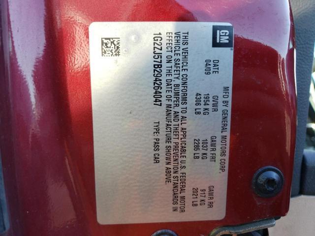 2009 Pontiac G6 Speedometer Gauge MPH Maroon OEM 149K Miles - Warranty Included