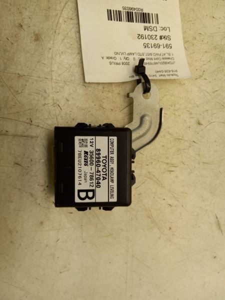 06-09 TOYOTA PRIUS 1.5L FWD AT CHASSIS ECM HEADLIGHT LEVELING CONTROL MODULE