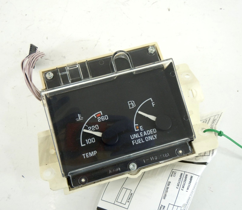 1992 92 Buick Regal Fuel Temperature Gauge Cluster OEM 16128444