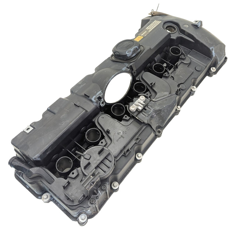 07-13 BMW X3 X5 F25 Engine Valve Cover Black 7552281 OEM