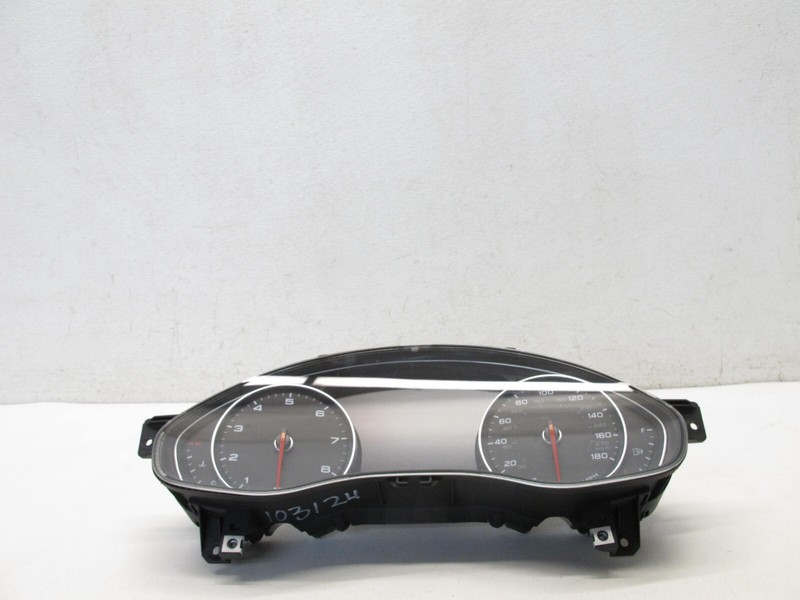 14-15 AUDI C7 A6 SPEEDOMETER INSTRUMENT GAUGE CLUSTER 180 MPH OEM 103124