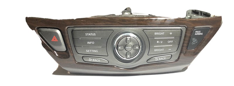 FITS NISSAN PATHFINDER 2013-2015 OEM INFORMATION CONTROL PANEL-WOODGRAIN