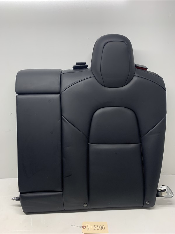 2017-2023 TESLA MODEL 3 REAR SEAT LEFT UPPER CUSHION LEATHER OEM BLACK 5396