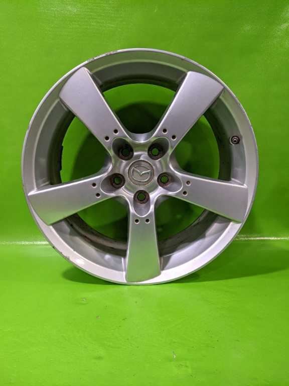 04-08 MAZDA RX8 18X8 5 SPOKE 18" POLISHED WHEEL RIM OEM R353