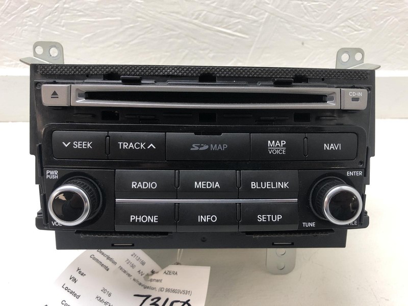 15-'17 HYUNDAI AZERA radio receiver head unit w/navigation OEM 1 Year Wnty!