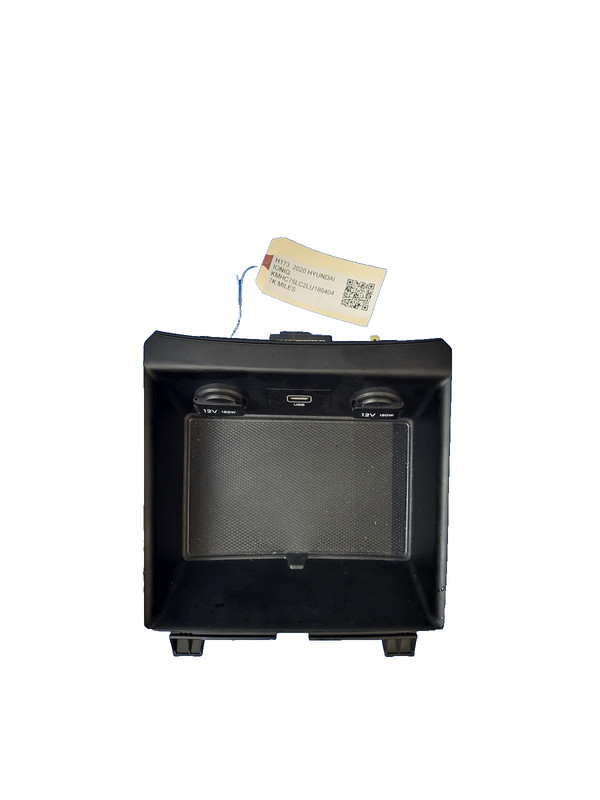 Used Oem Hyundai Center Console Storage Tray Power Outlet for 2020 Ioniq Hybrid
