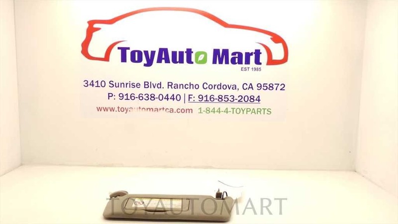 Driver Left Sun Visor Illuminated Fits 01-06 LEXUS GS300 53251