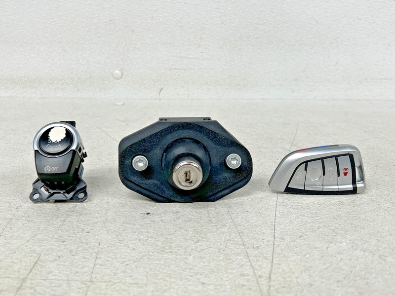 ⭐2009-2015 BMW 7-SERIES TRUNK DECK LID LOCK CYLINDER W/ KEY FOB SET OEM LOT2715