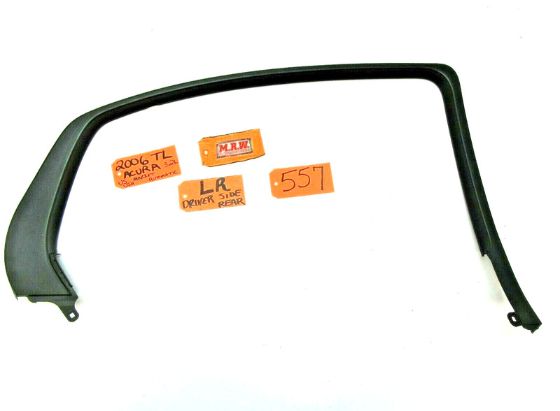 DOOR PANEL DOOR GLASS TOP TRIM COVER BACK DRIVER SIDE REAR LR for 04-08 ACURA TL