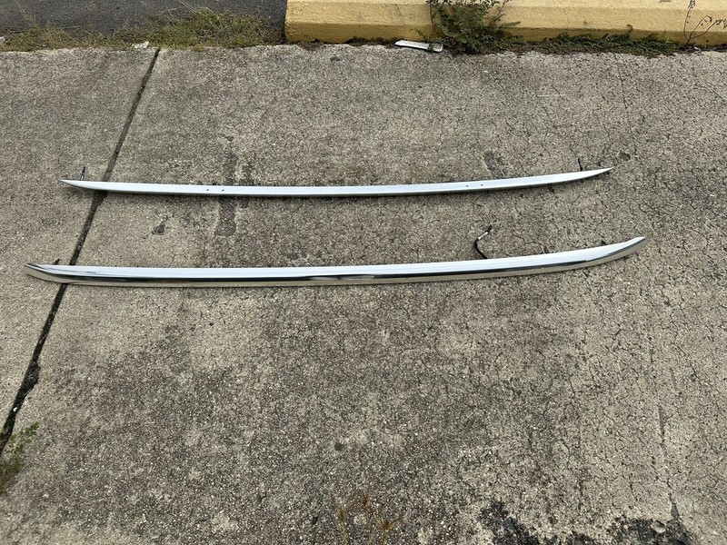 2009-2017 Audi Q5Left Right Luggage Carrier Rack Roof Side Rails Chrome Set